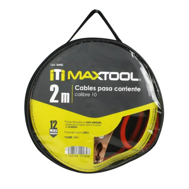 281846 AKSI - Cables pasa corriente 2 mts calibre 10 Aksi