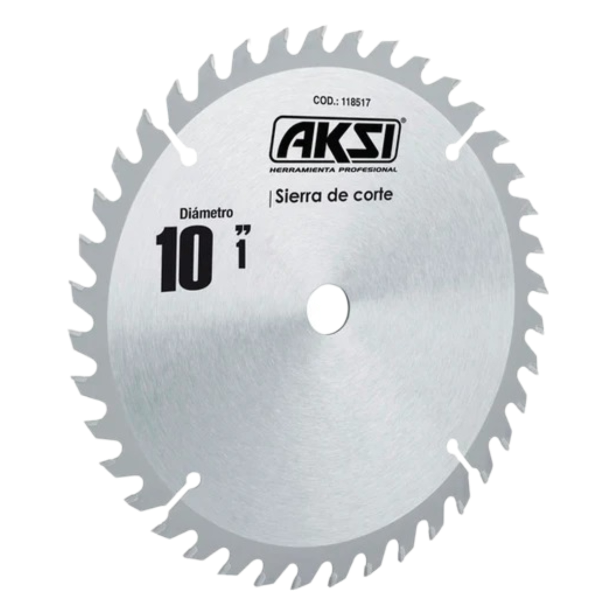 281849 AKSI - Sierra para madera con 60 dientes de carburo 10x1 Aksi