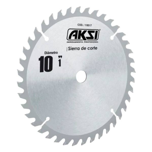 281849 AKSI - Sierra para madera con 60 dientes de carburo 10x1 Aksi