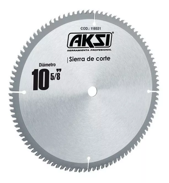 281850 AKSI - Sierra para madera con 80 dientes de carburo 10x1 Aksi