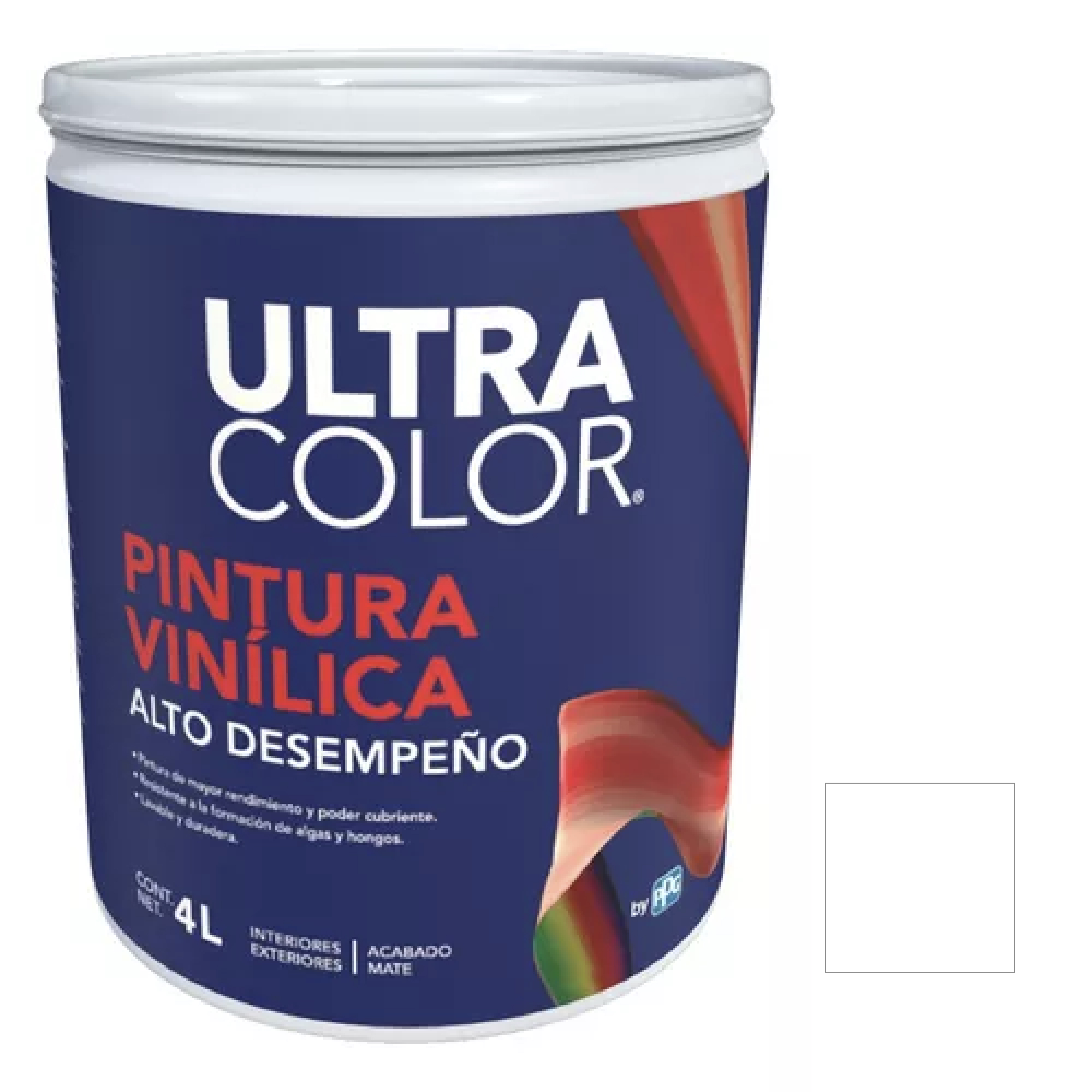 281875 ULTRACOLOR - Pintura vinil alto desempeño blanco 4.0l Ultracolor