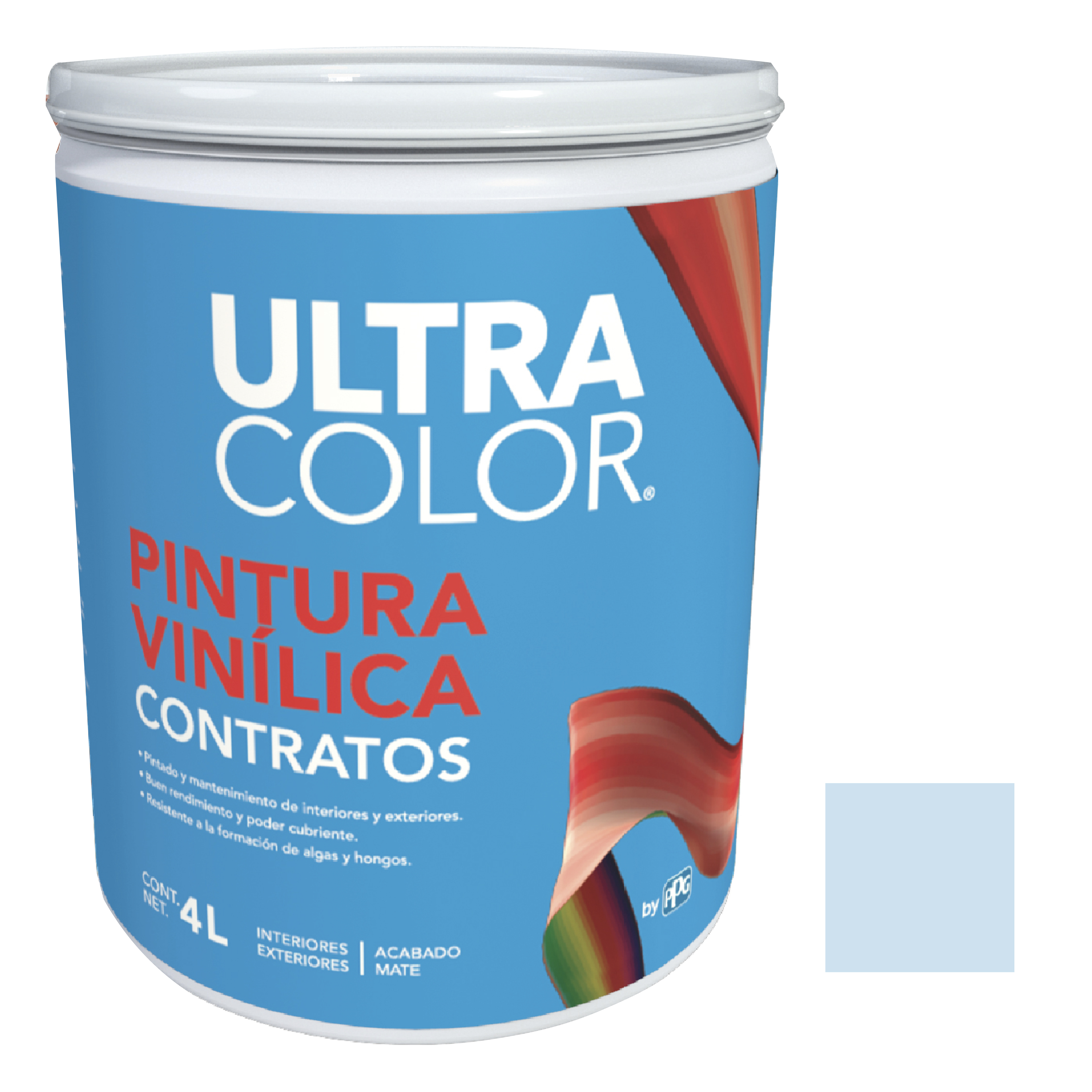 281882 ULTRACOLOR - Pintura vinil contratos azul cielo 4.0l Ultracolor