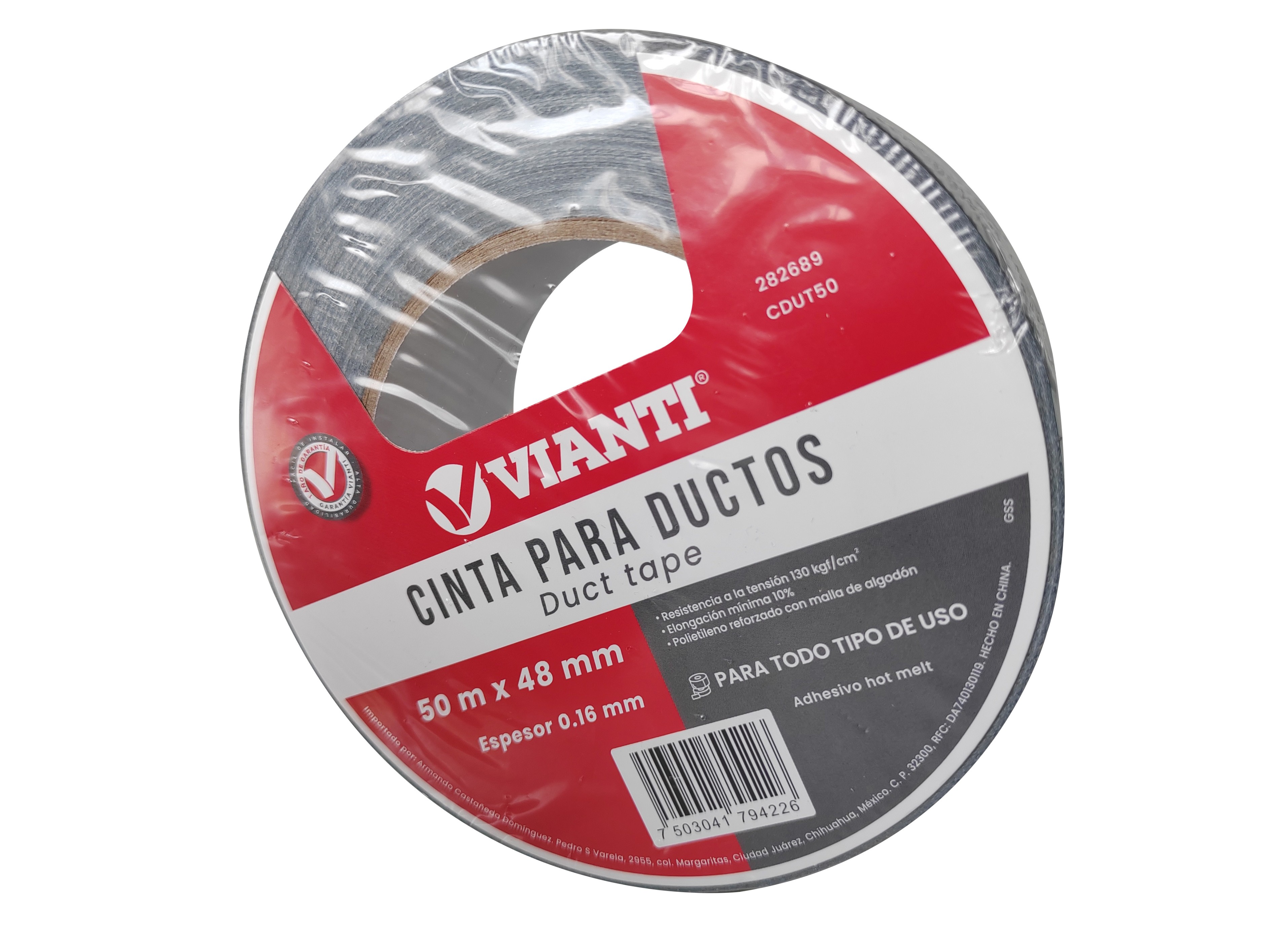 282689 VIANTI - Cinta para ducto 48mm x 50 mt Vianti