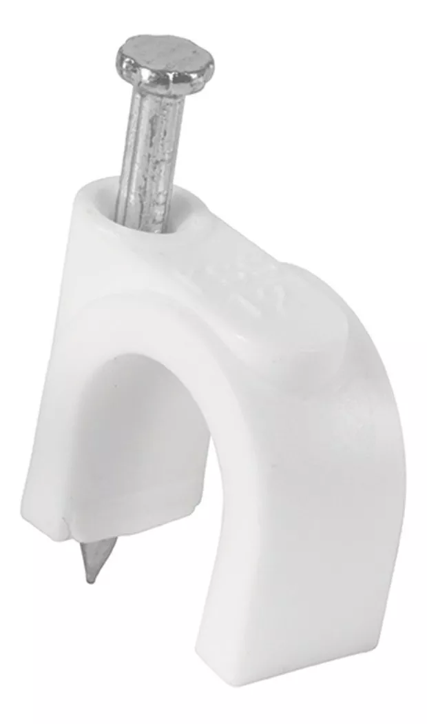 282729 VIANTI - Grapa para cable redonda 12 mm blanca con 20pz Vianti