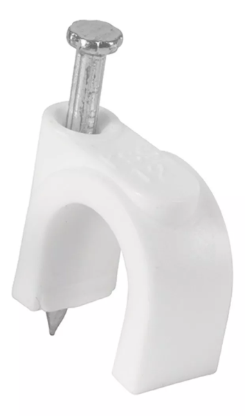 282729 VIANTI - Grapa para cable redonda 12 mm blanca con 20pz Vianti