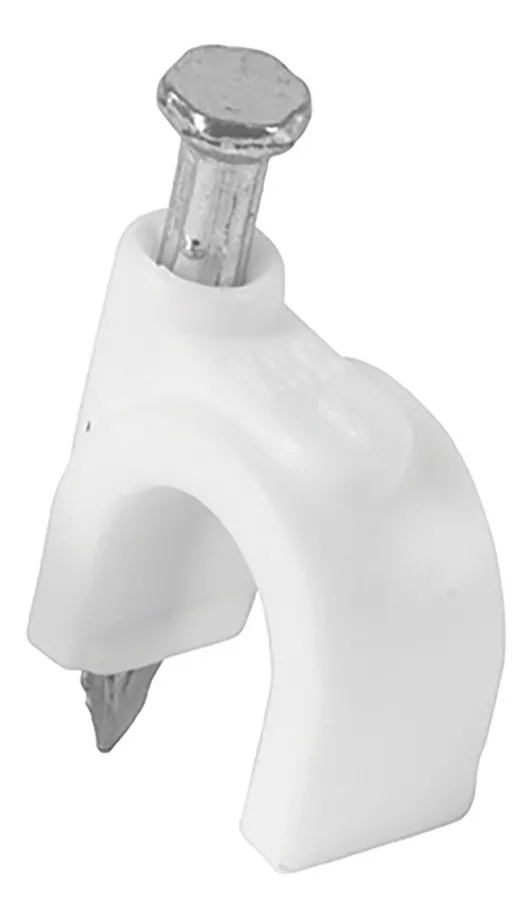 282731 VIANTI - Grapa para cable redonda 08 mm blanca con 20pz Vianti