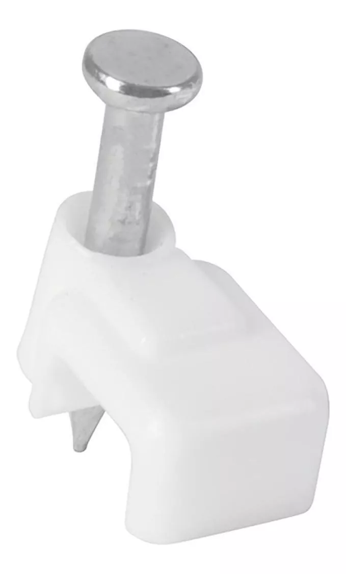 282736 VIANTI - Grapa para cable plana 3 x 6 mm blanca con 20pz Vianti