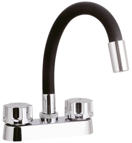 282791 VIANTI - Mezcladora lavabo zinc tipo flexible maneral standard cromada Vianti