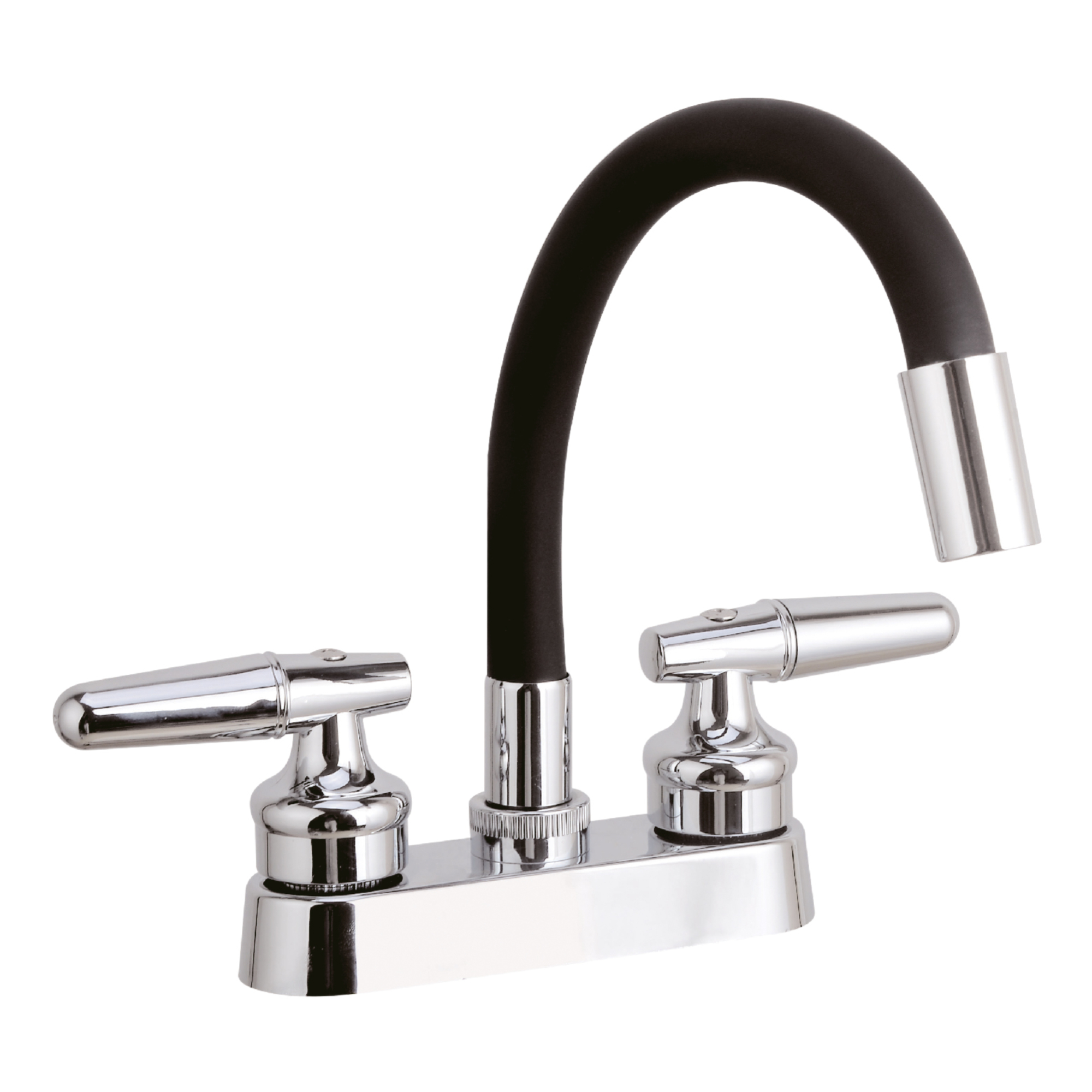 282793 VIANTI - Mezcladora lavabo zinc tipo flexible maneral palanca 1/4 de vuelta cromada Vianti