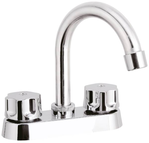 282794 VIANTI - Mezcladora lavabo laton tipo curvo maneral standard cromada Vianti