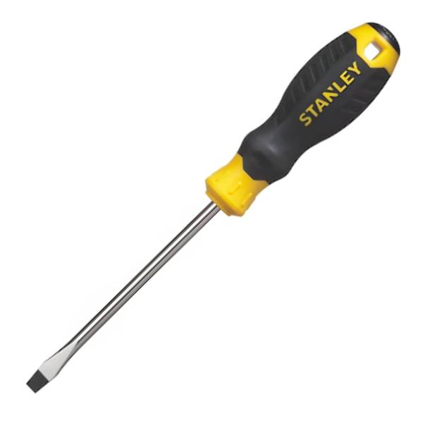 282976 STANLEY - Desarmador plano mango con grip 1/4