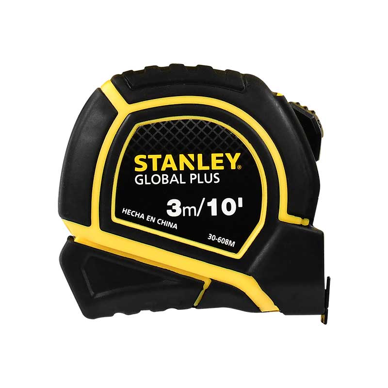 283009 STANLEY - Flexometro 3mt ABS negro/amarillo GlobalPlus blister Stanley