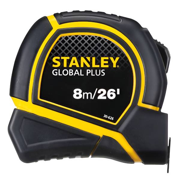 283011 STANLEY - Flexometro 8mt ABS negro/amarillo Global Plus en blister Stanley