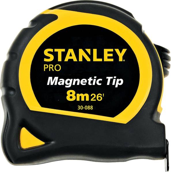 283016 STANLEY - Flexometro 8mt ABS negro/amarillo Pro en blister Stanley