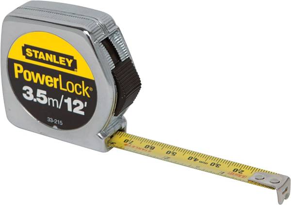 283017 STANLEY - Flexometro 3.5mt ABS cromado PowerLock en blister Stanley