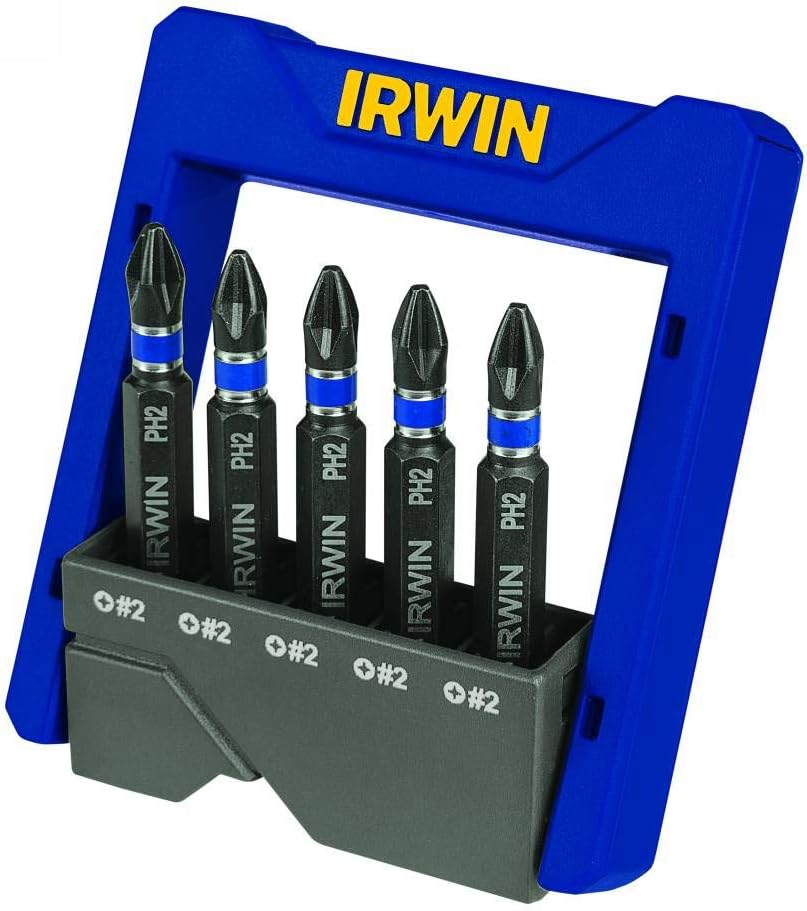 283038 IRWIN - Juego 05 puntas impacto de cruz PH2x2 Irwin