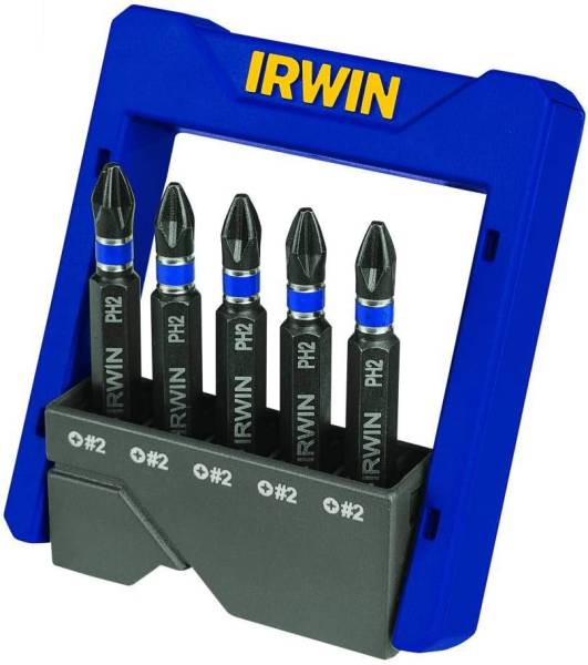 283038 IRWIN - Juego 05 puntas impacto de cruz PH2x2 Irwin