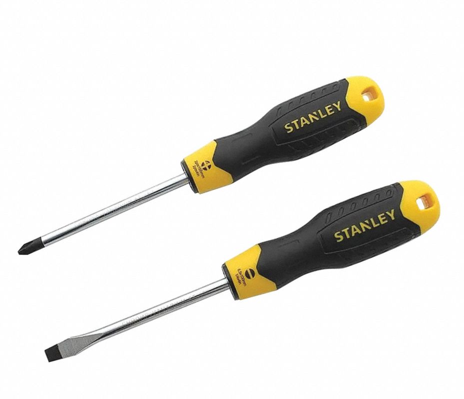 283042 STANLEY - Juego 2 desarmadores mango con grip Stanley