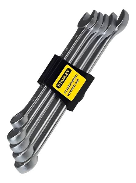 283050 STANLEY - Juego de 5 llaves combinadas standard de 5/16