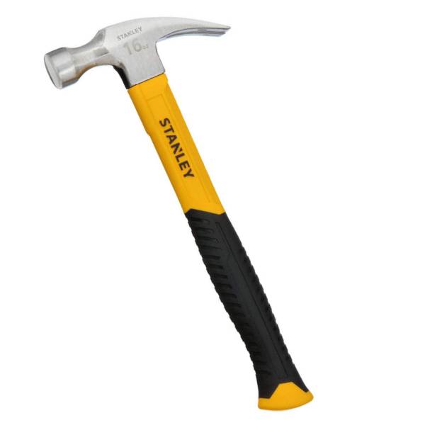 283077 STANLEY - Martillo uña curva mango fibra de vidrio 16 oz Stanley