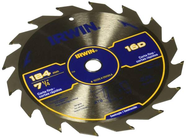 283166 IRWIN - Sierra para madera con 16 dientes de carburo -7 1/4 Irwin