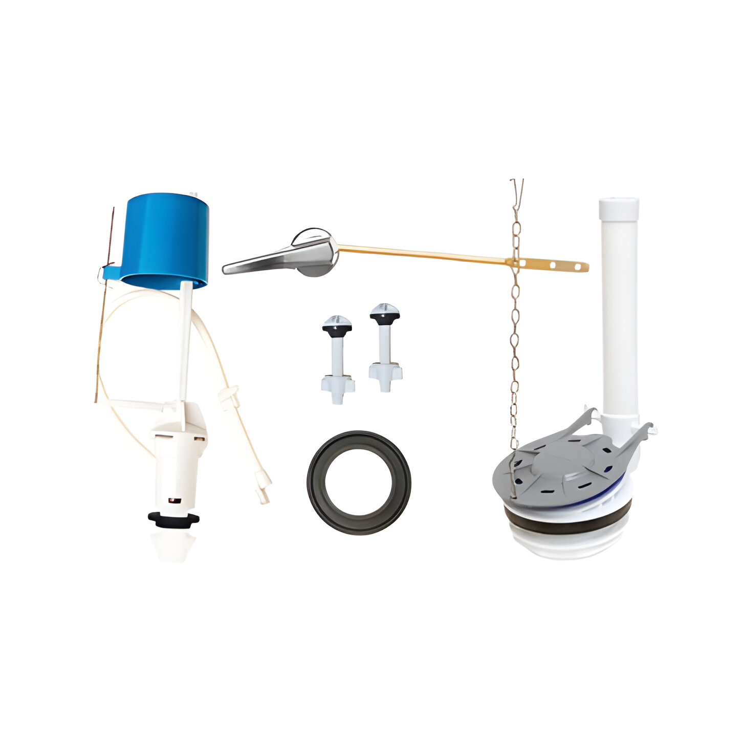 283203 COFLEX - Juego de herrajes para sanitario plasticos de 3