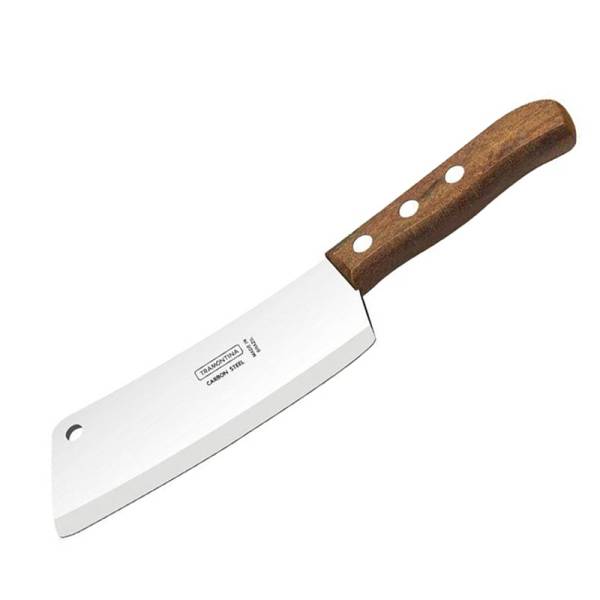 283507 TRAMONTINA - Cuchillo hachuela de acero inoxidable con mango de madera 6 Tramontina