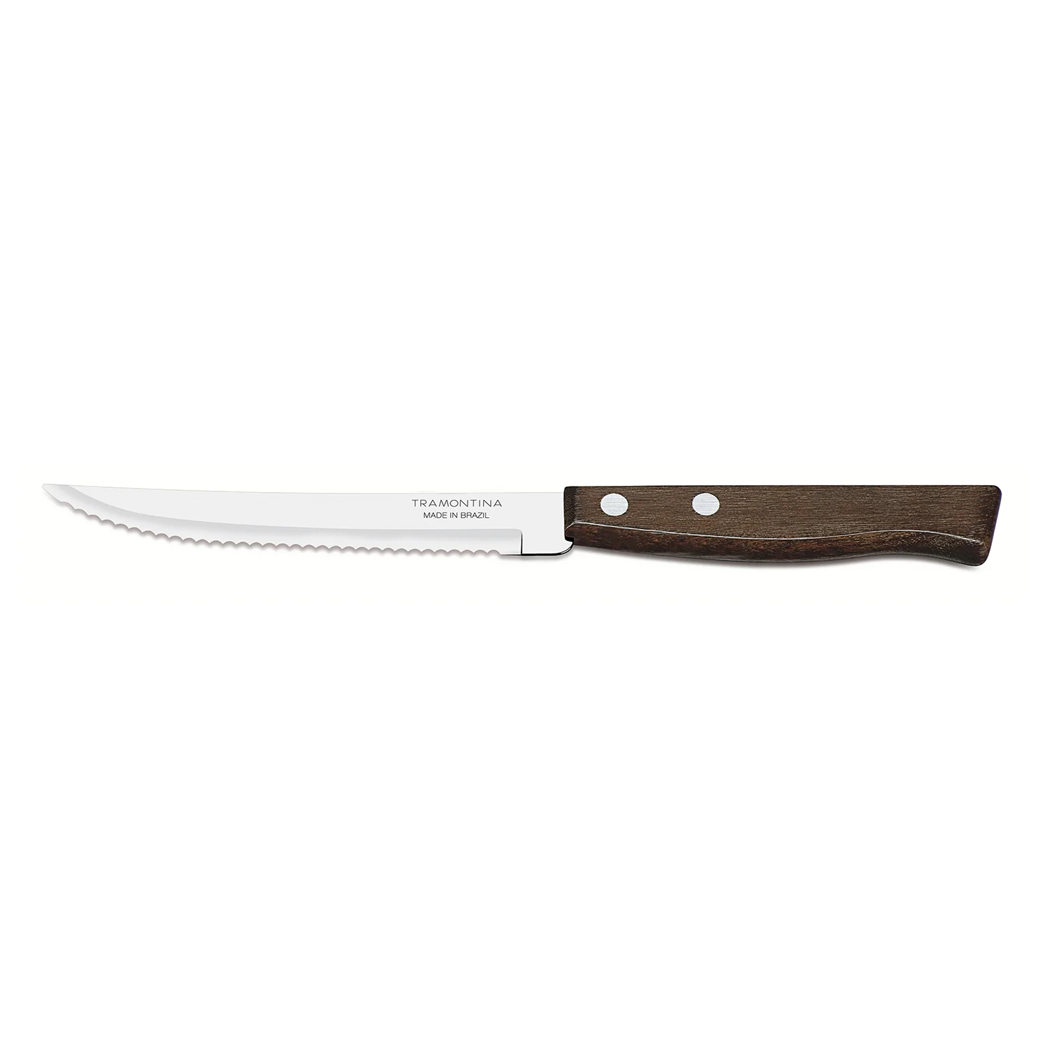 283510 TRAMONTINA - Cuchillo para asado con sierra mango de madera 5 Trad Tramontina