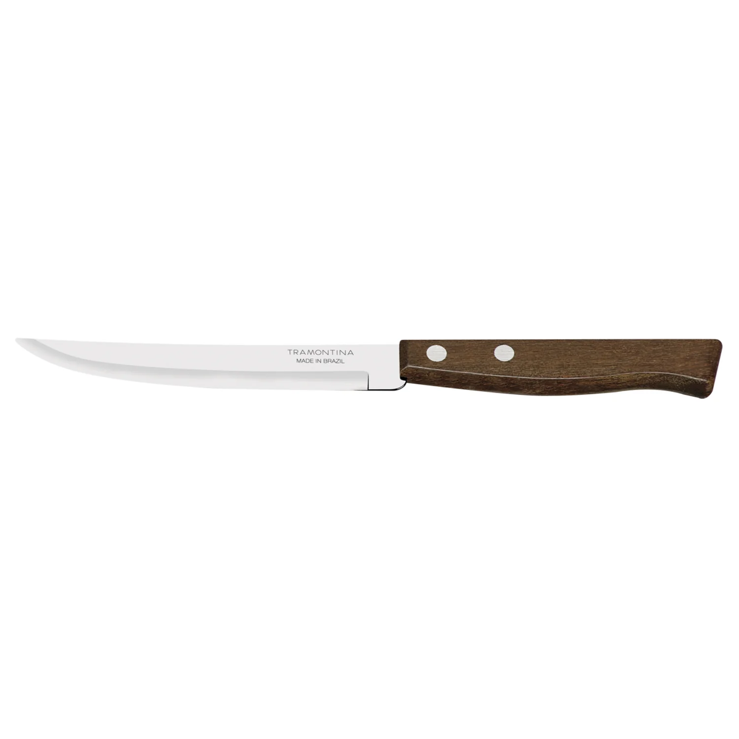 283512 TRAMONTINA - Cuchillo para asado liso mango de madera 5 Tramontina