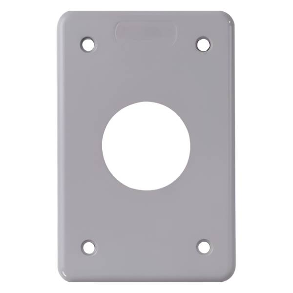 283517 TRAMONTINA - Placa para contacto sencillo tipo FS gris sobreponer Tramontina
