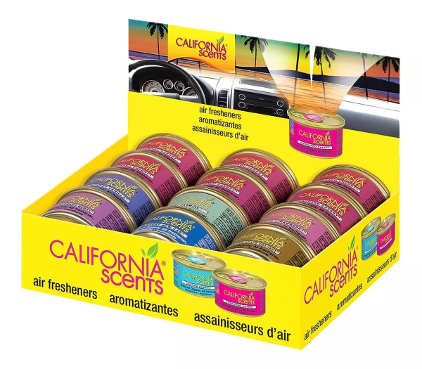 283760 CALIFORNIA SCENTS - Aromatizante lata para auto 42g varios aromas California Scents