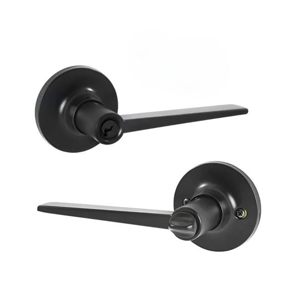 284002 FANAL - Cerradura manija llave/mariposa negro mate Rennes Fanal