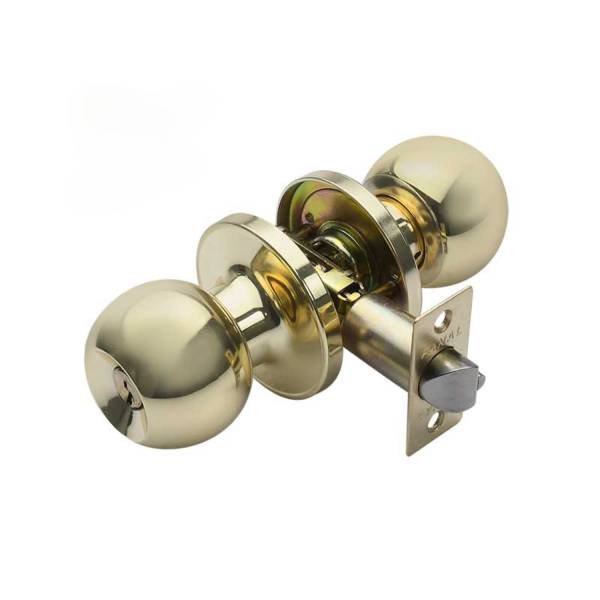 284012 FANAL - Cerradura tubular llave/boton laton brillante Bolton caja Fanal