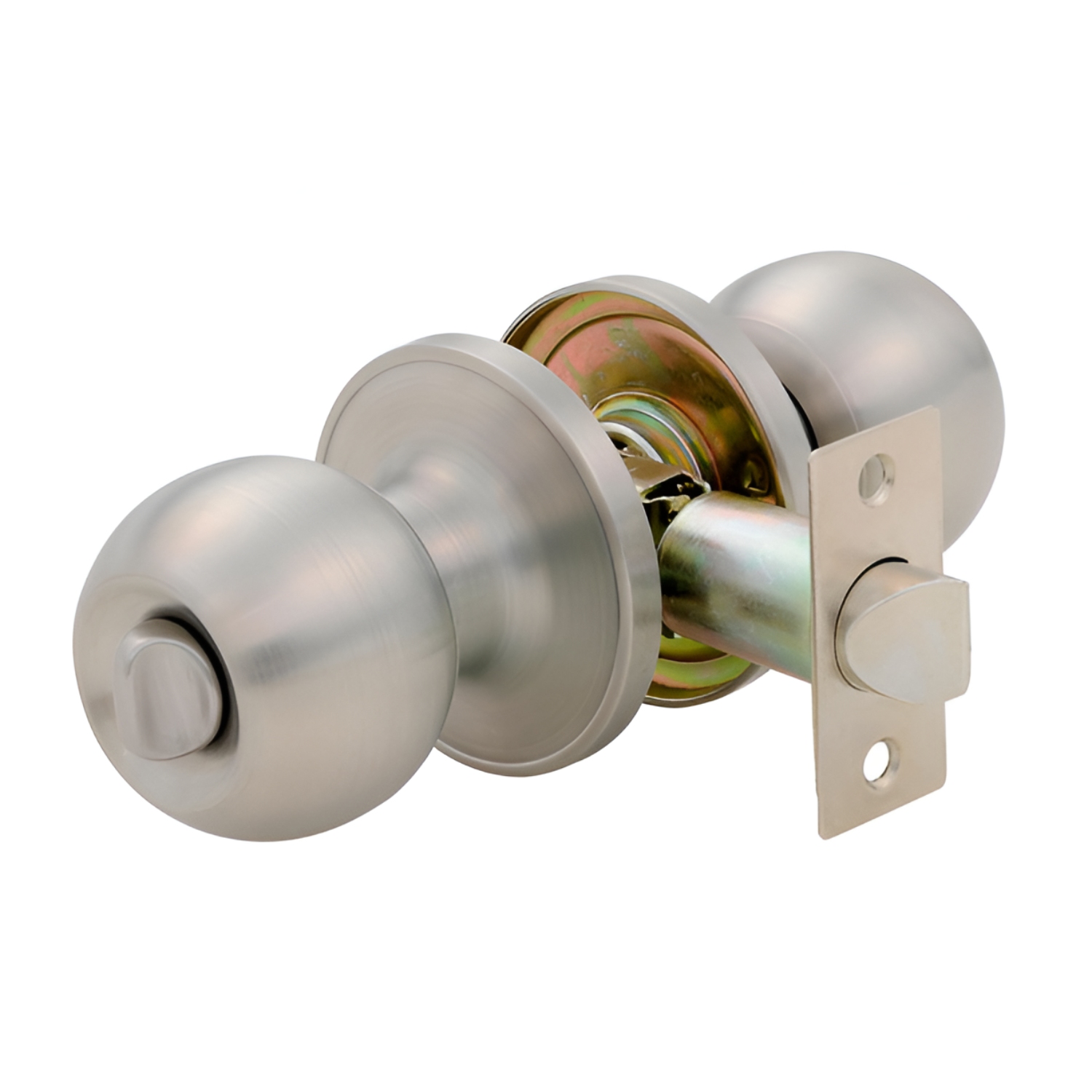 284016 FANAL - Cerradura tubular ranura/boton acero inoxidable Bolton blister Fanal