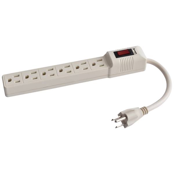 284054 VIANTI - Multicontacto con cable 20cm 06 contactos con indicador Vianti