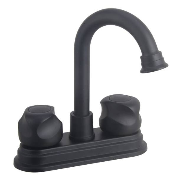 284118 VIANTI - Mezcladora lavabo laton tipo bar maneral standard negra Vianti