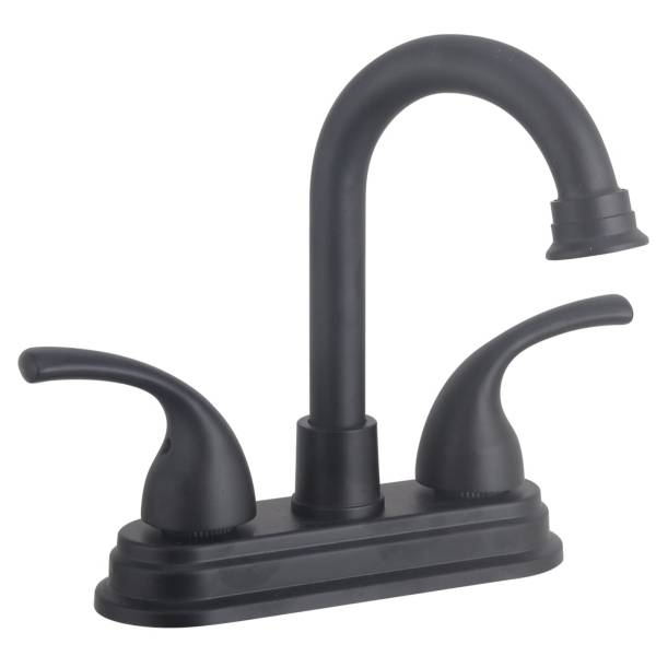 284120 VIANTI - Mezcladora lavabo laton tipo bar maneral palanca 1/4 vuelta negra Vianti