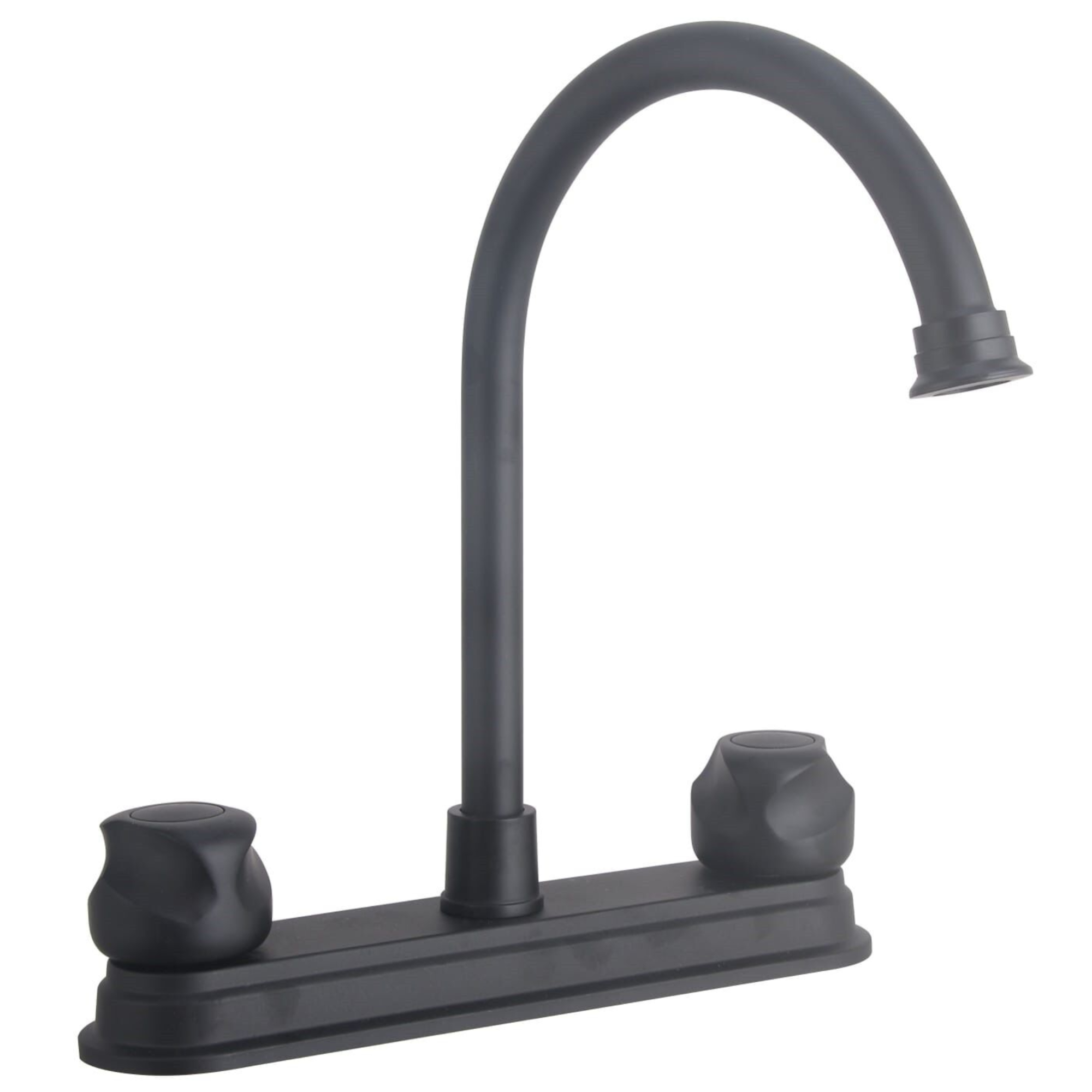 284121 VIANTI - Mezcladora fregadero laton tipo bar maneral standard negra Vianti
