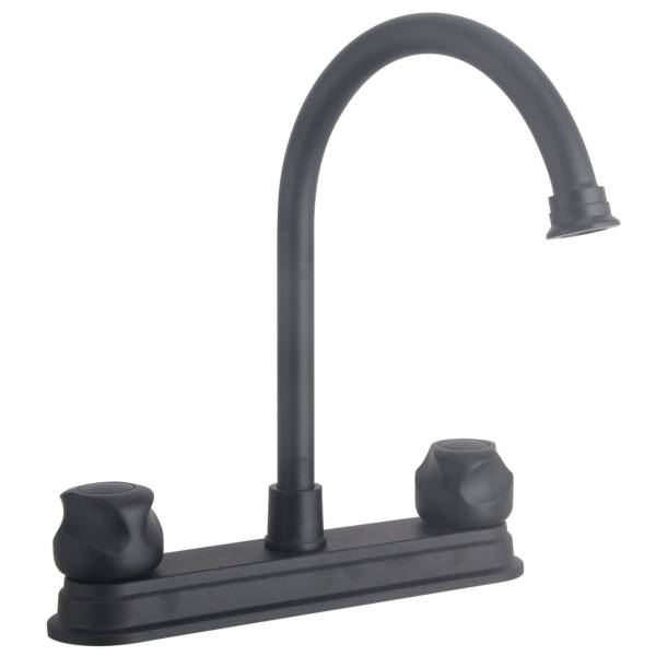 284121 VIANTI - Mezcladora fregadero laton tipo bar maneral standard negra Vianti