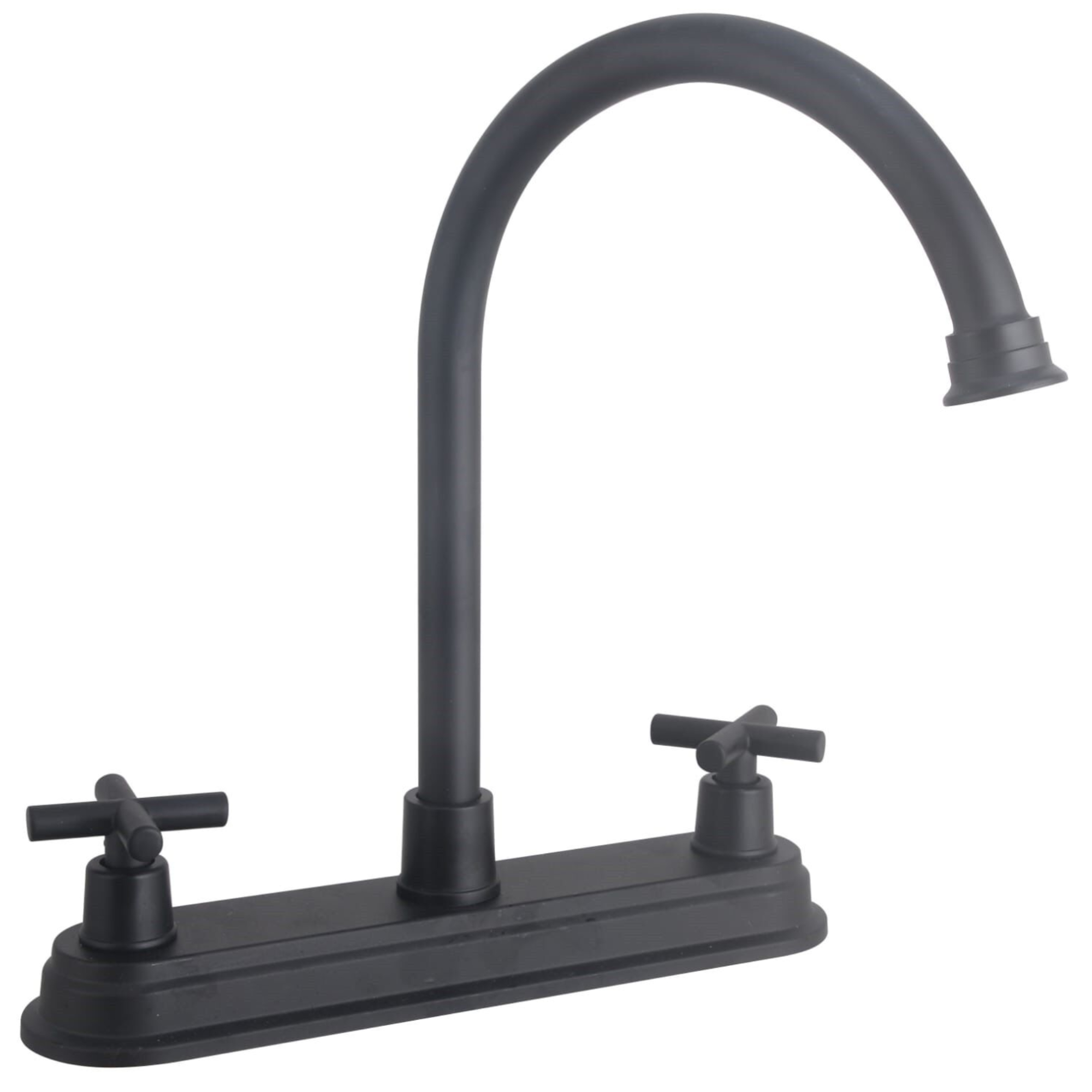 284122 VIANTI - Mezcladora fregadero laton tipo bar maneral cruz negra Vianti