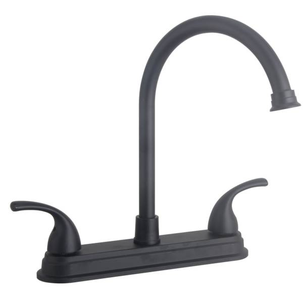 284123 VIANTI - Mezcladora fregadero laton tipo bar maneral palanca 1/4 vuelta negra Vianti