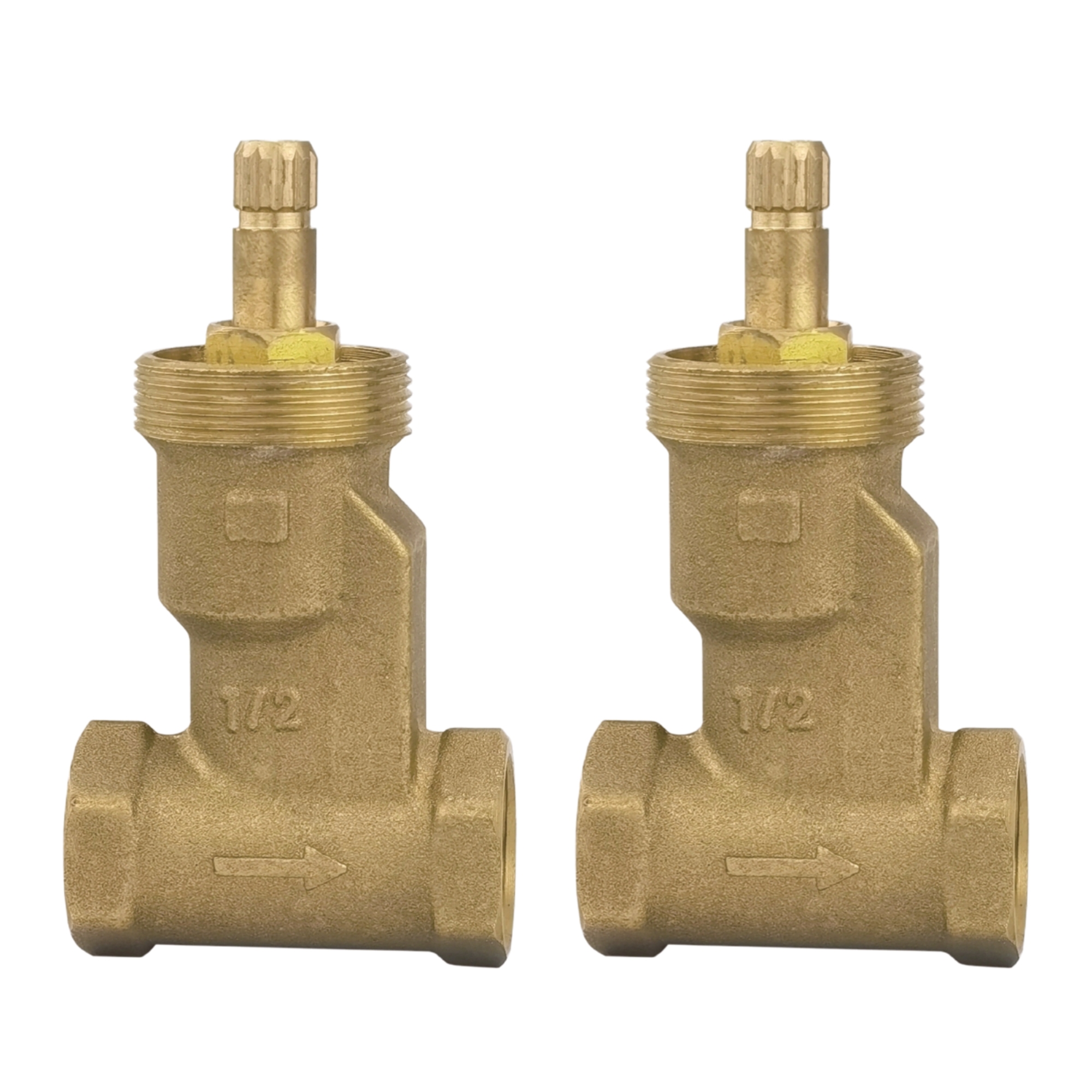 284124 VIANTI - Juego de llaves empotrar roscables de bronce sin maneral Vianti