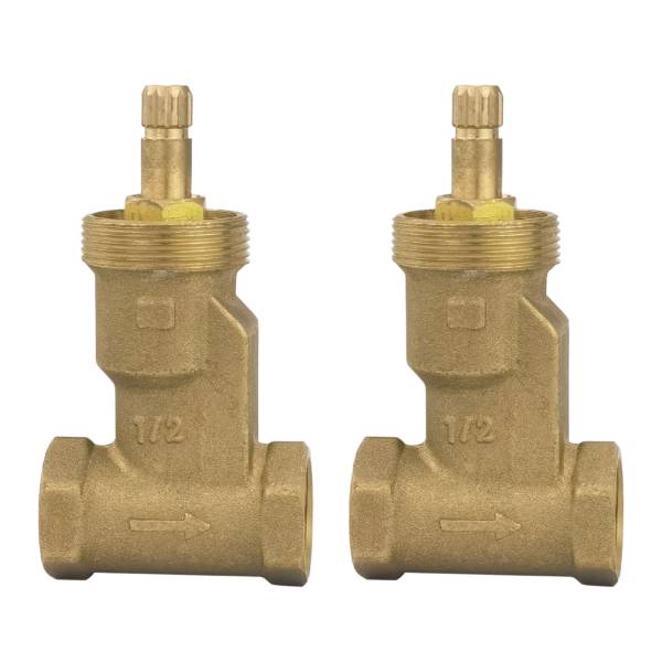 284124 VIANTI - Juego de llaves empotrar roscables de bronce sin maneral Vianti