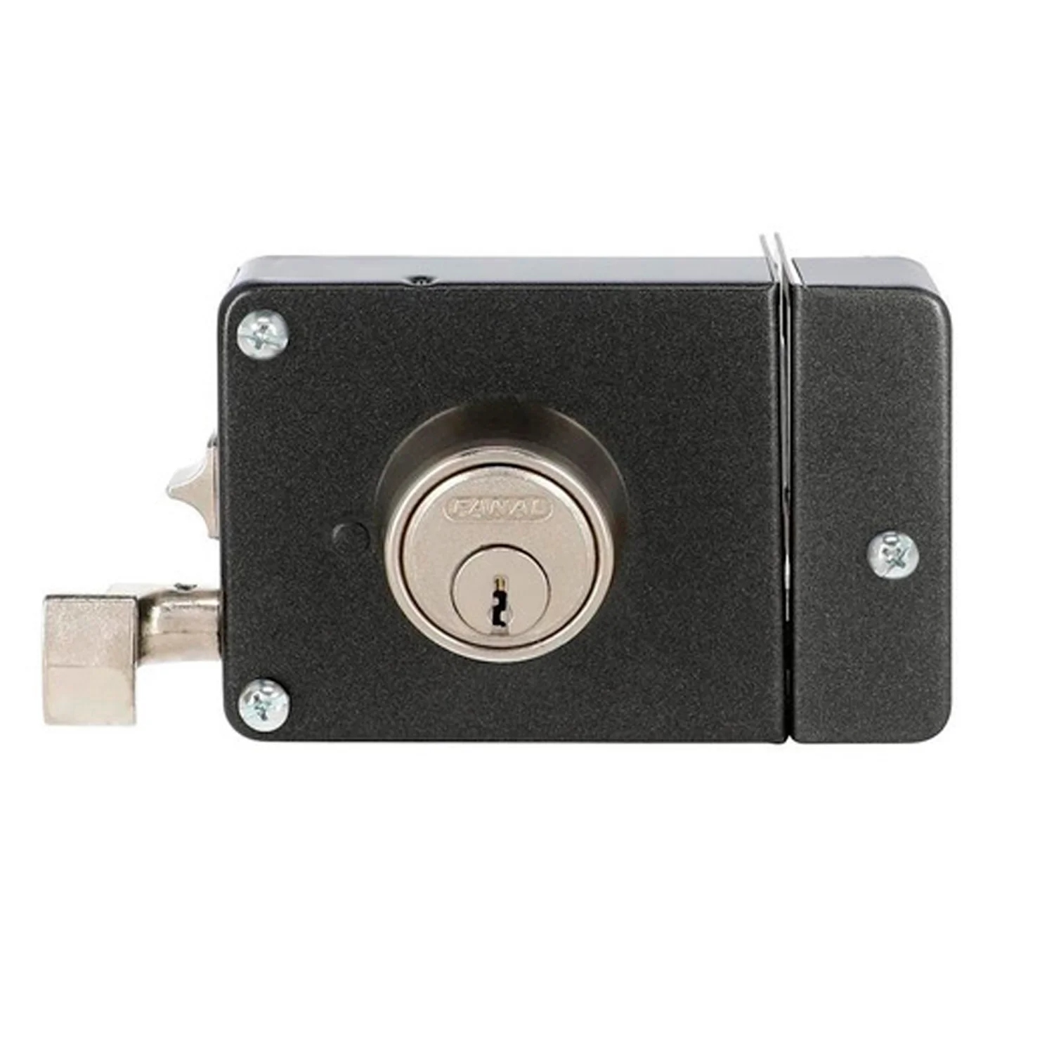 284136 FANAL - Cerradura sobreponer derecha negra montafacil Fanal
