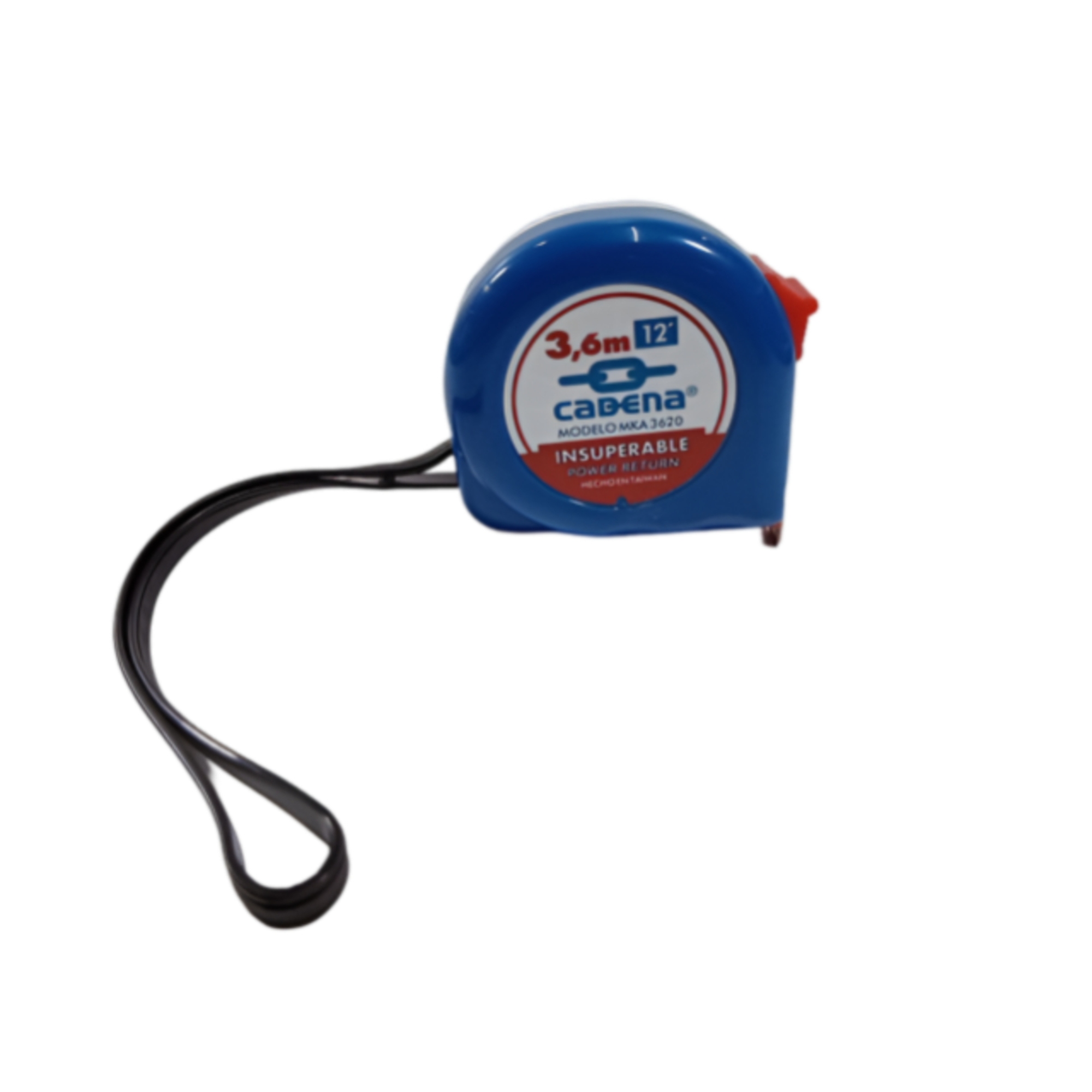 284398 CADENA - Flexometro 3.6mt ABS azul/blanco granel Cadena