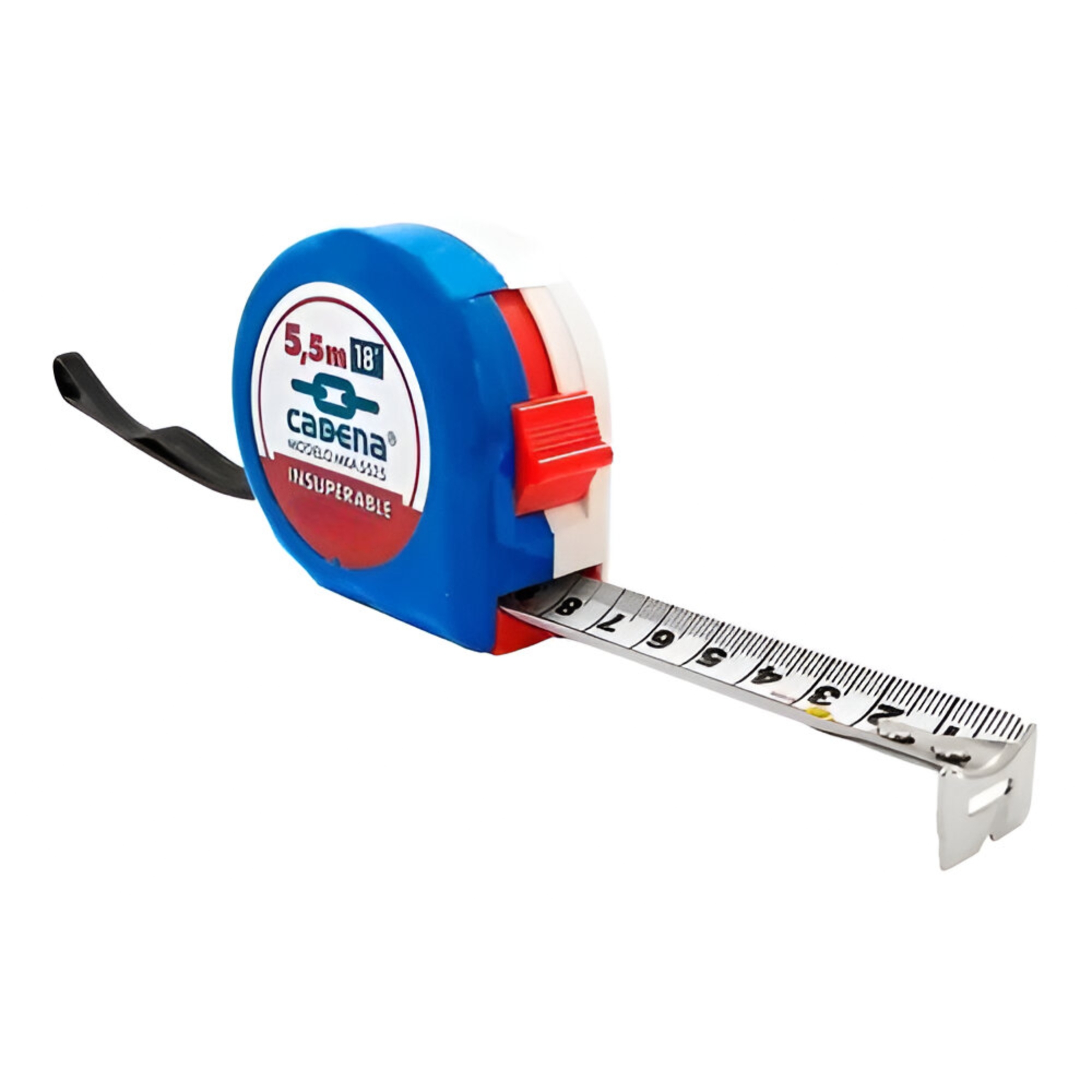 284399 CADENA - Flexometro 5.5mt ABS azul/blanco granel Cadena