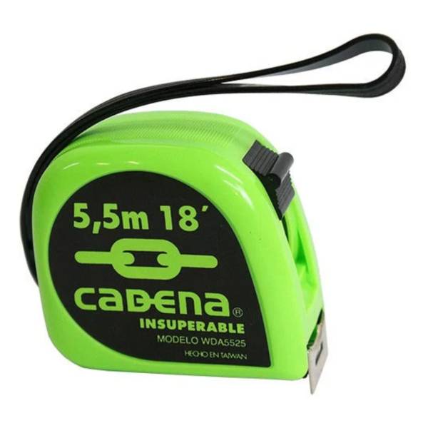 284403 CADENA - Flexometro 5.5mt ABS colores neon para display Cadena