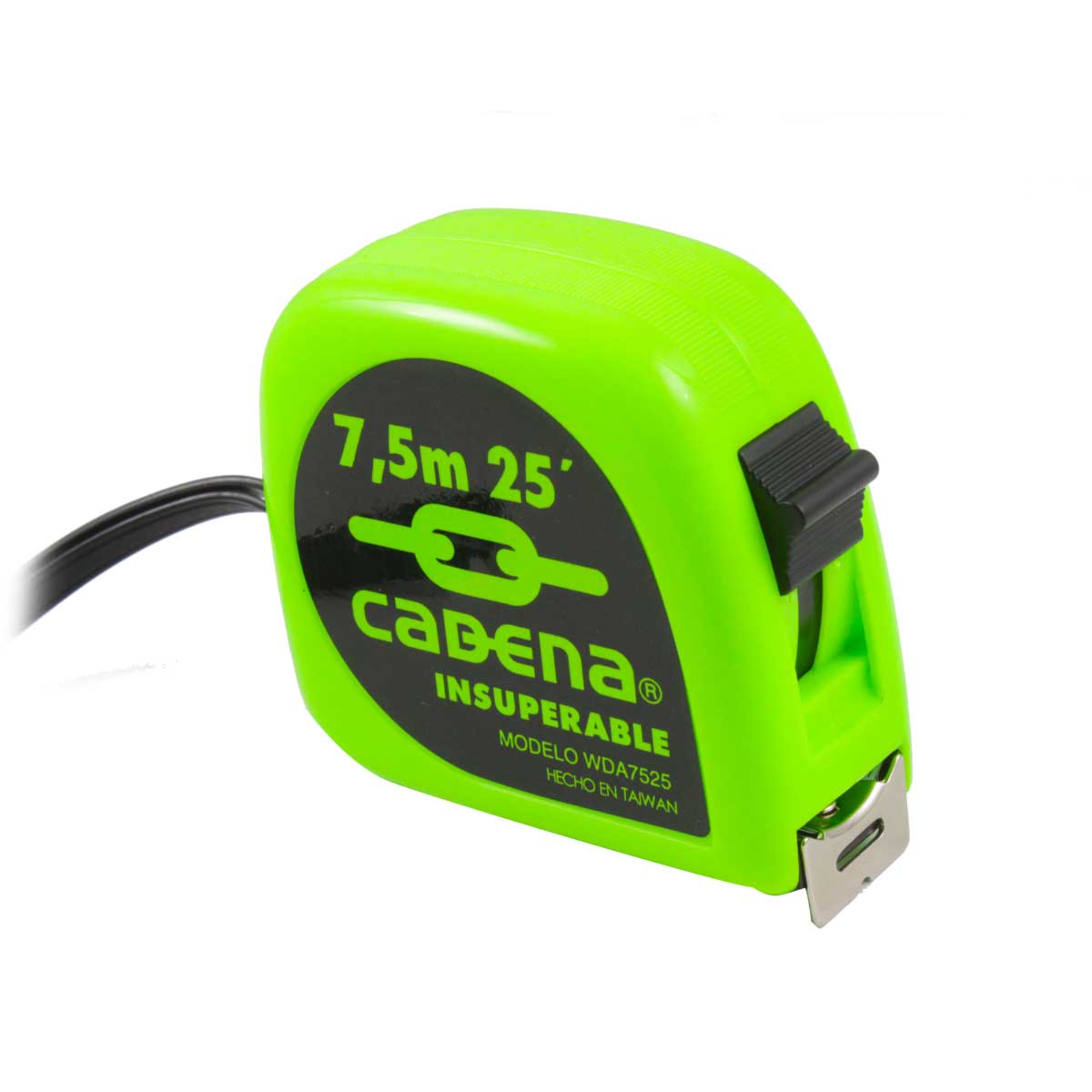 284404 CADENA - Flexometro 7.5mt ABS colores neon para display Cadena