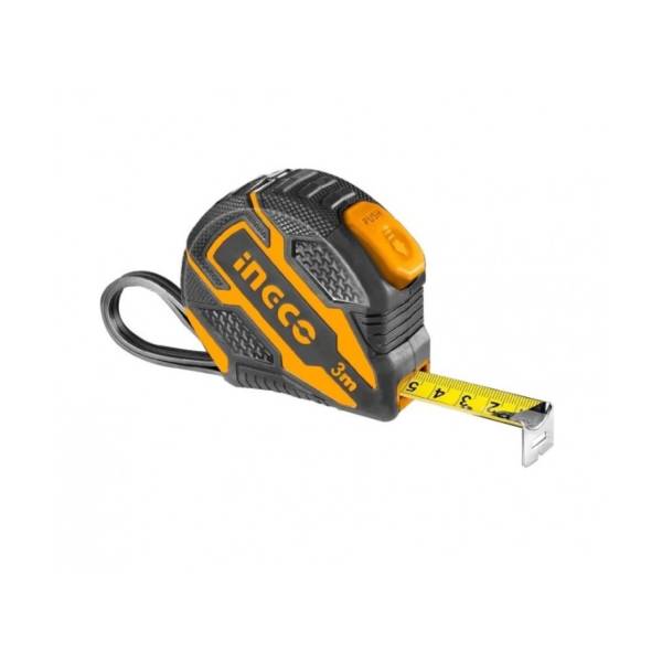 284543 INGCO - Flexometro 16mm 3mt/10ft anti-impactos negro/amarillo Industrial tarjeta Ingco