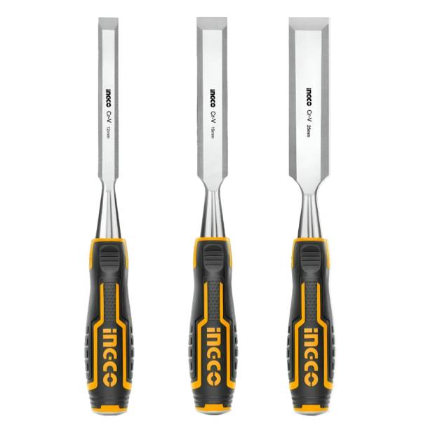284683 INGCO - Juego 3 formones mango con grip CrV Ingco